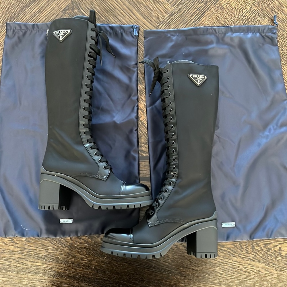 Prada - Tronchetti Nylon - knee lenght boots. Currently sold in stores